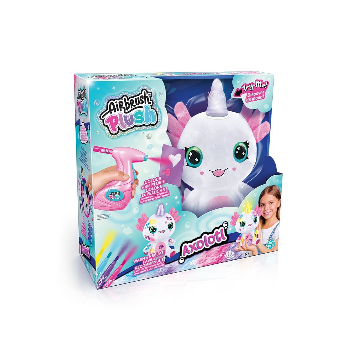 STYLE 4 EVER - AIRBRUSH PLUSH AXOLOTLCORN LIGHT UP