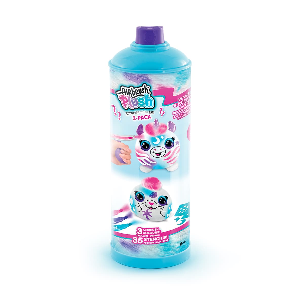 STYLE 4 EVER - AIRBRUSH PLUSH MINI MYSTERY SURPRISE "2 PETS" x6U — Celeste