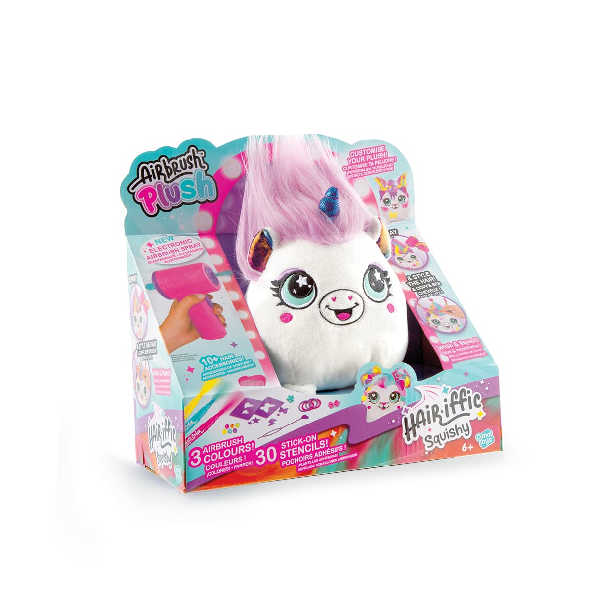 STYLE 4 EVER - AIRBRUSH PLUSH HAIR'IFFIC SQUISHY — Princess