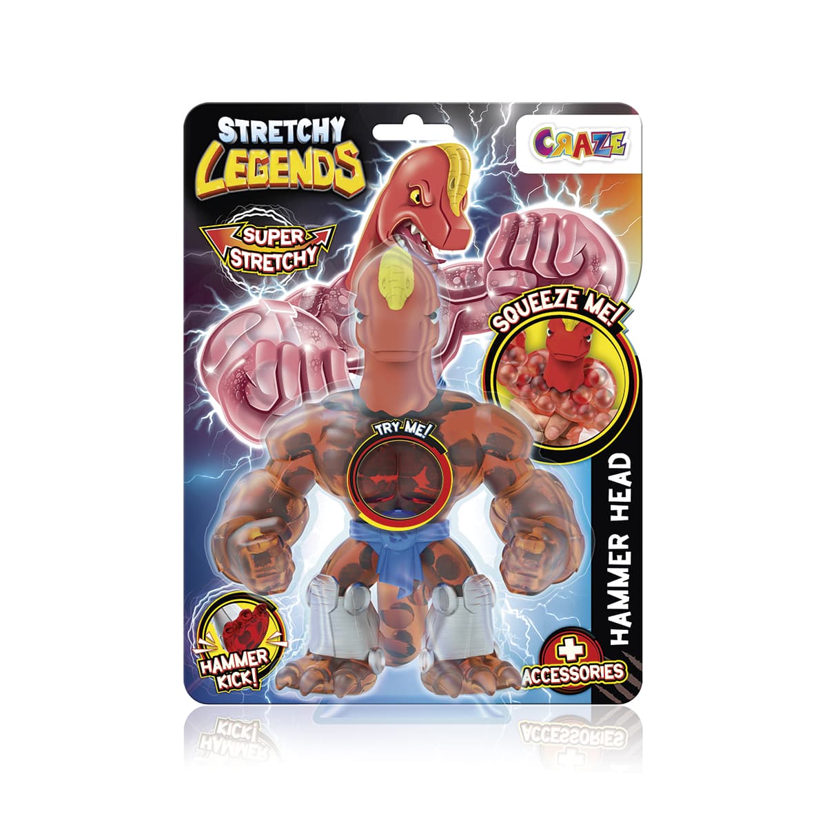 CRAZE - Muñeco Super Elastico - HAMMER HEAD