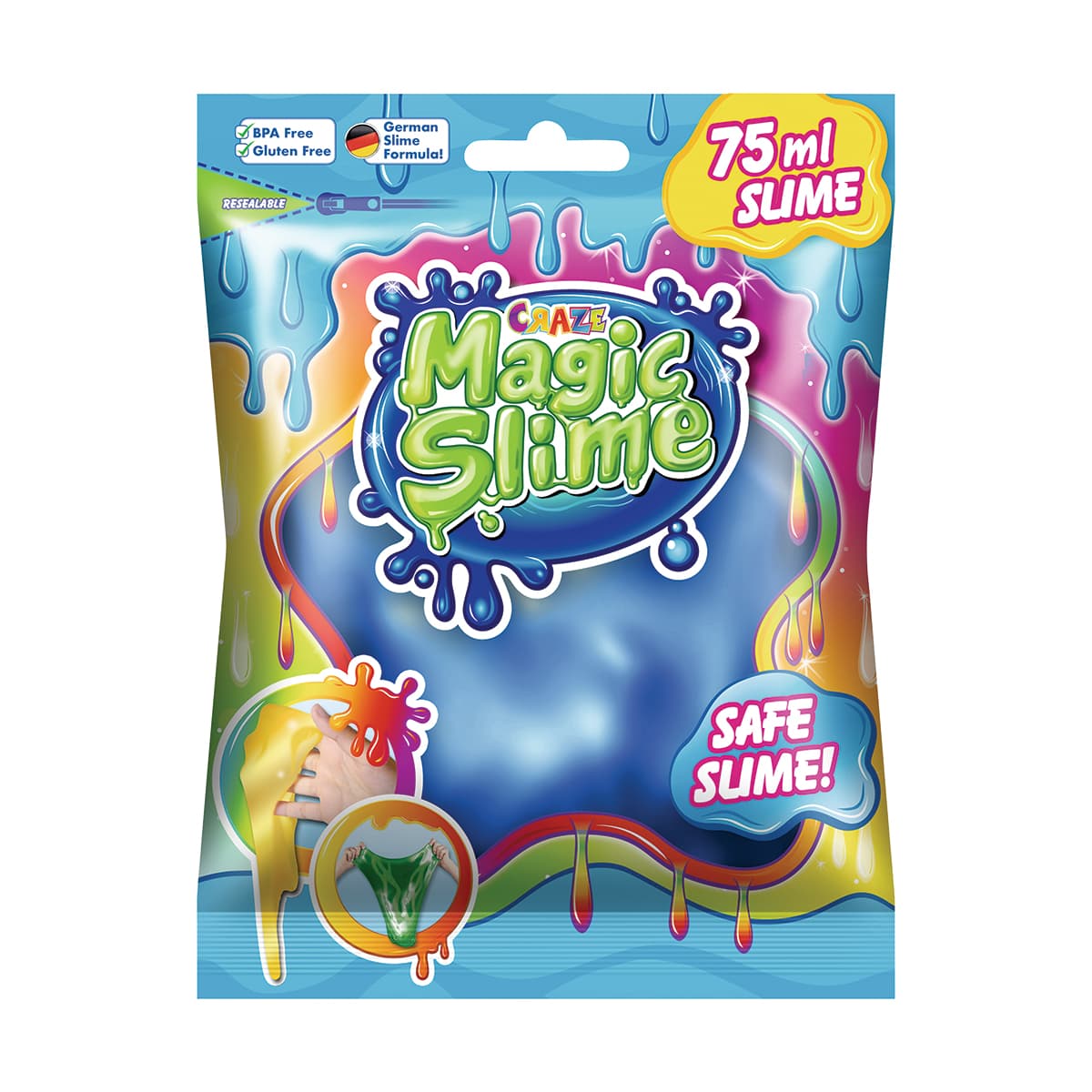 Slime - BAG SLIME - Slime En Bolsa Reutilizable - 6 Colores!!! — Azul