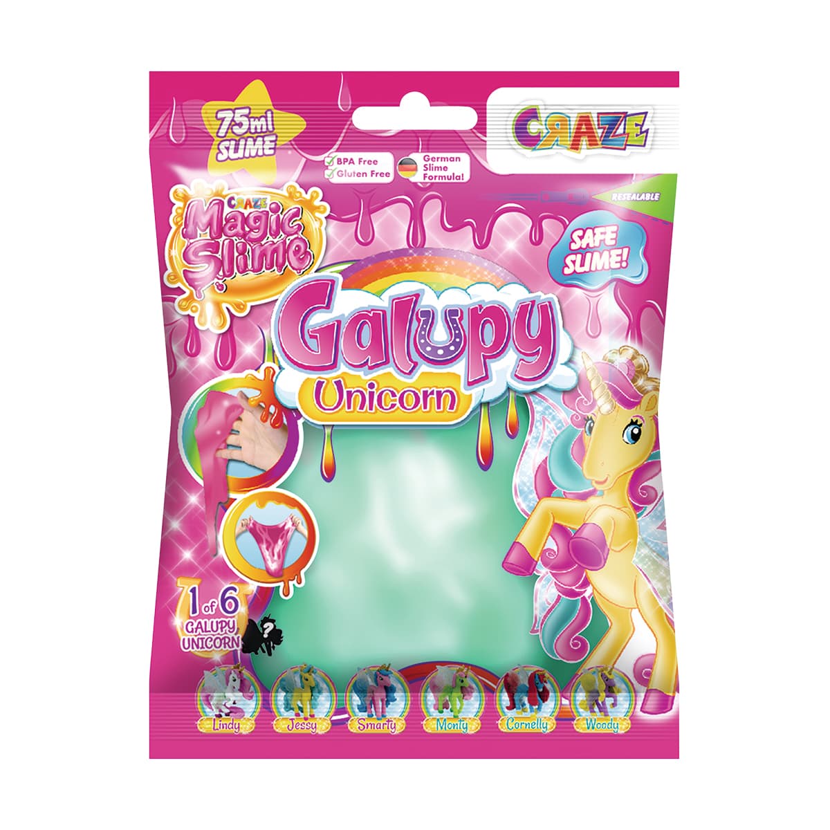 Slime - BAG SURPRISE UNICORN - Bolsa Reutilizable C/Sorpresa - 6 Colores!!! — Turqoise
