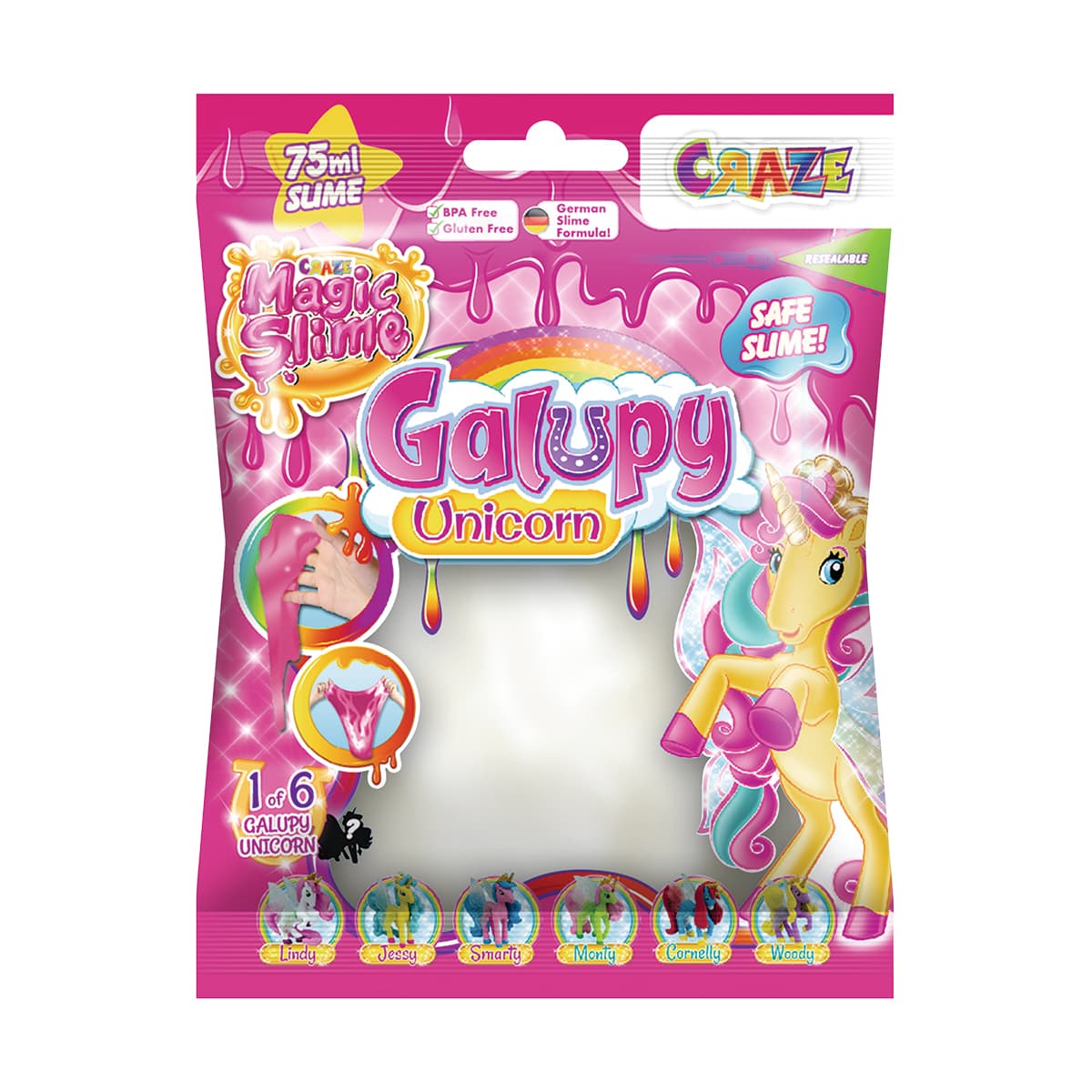 Slime - BAG SURPRISE UNICORN - Bolsa Reutilizable C/Sorpresa - 6 Colores!!! — White