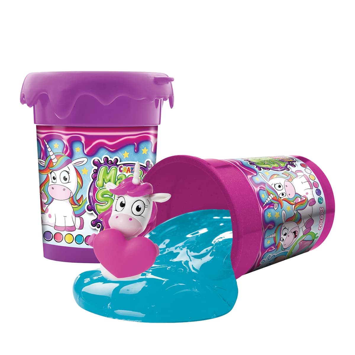 Slime - SURPRISE UNICORN - Slime Pote C/Sorpresa - 6 Colores - 12 Unicornios!!! — Turquoise Glitter