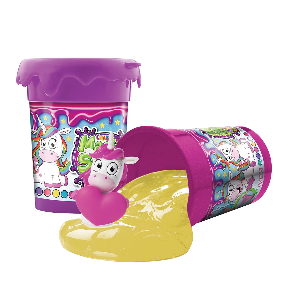 Slime - SURPRISE UNICORN - Slime Pote C/Sorpresa - 6 Colores - 12 Unicornios!!! — Yellow Glitter
