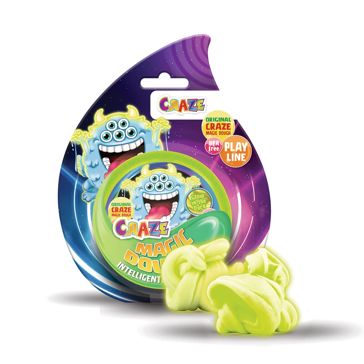 Masa Inteligente - PLAY - Caja Exhibidora - 8 Colores Diferentes!!! — Glow in the Dark