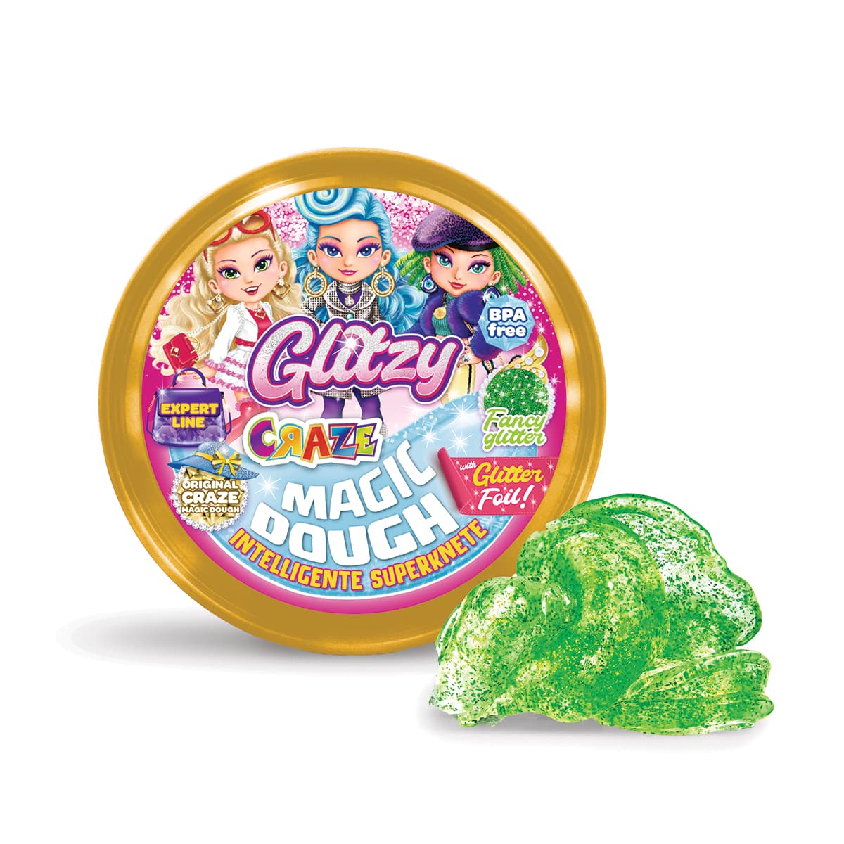 Masa Inteligente - EXPERT GLITZY - 6 Colores C/Glitter!!! — Fancy Glitter