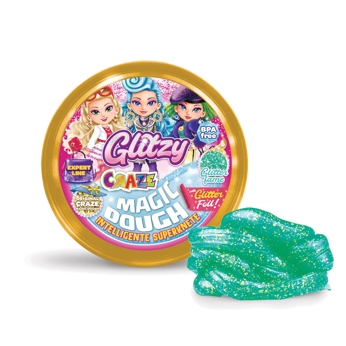 Masa Inteligente - EXPERT GLITZY - 6 Colores C/Glitter!!! — Glitter Fame