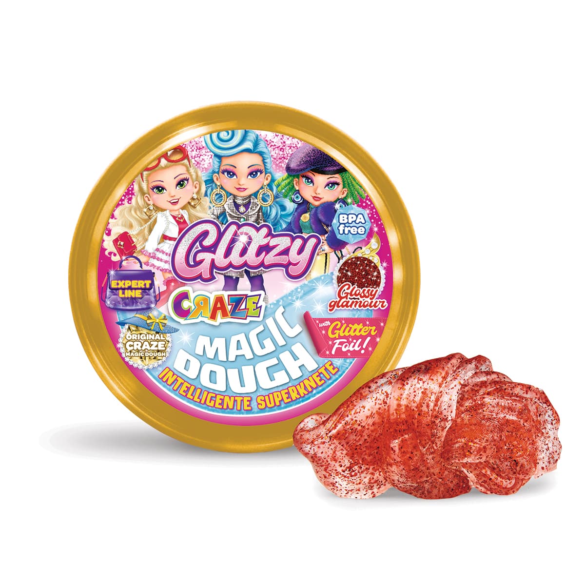 Masa Inteligente - EXPERT GLITZY - 6 Colores C/Glitter!!! — Glossy Glamour