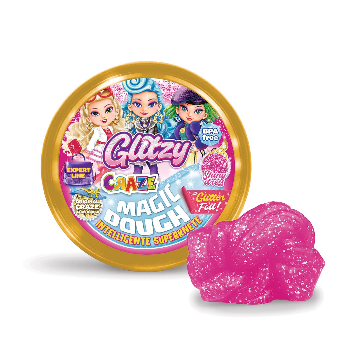 Masa Inteligente - EXPERT GLITZY - 6 Colores C/Glitter!!! — Shiny Dress