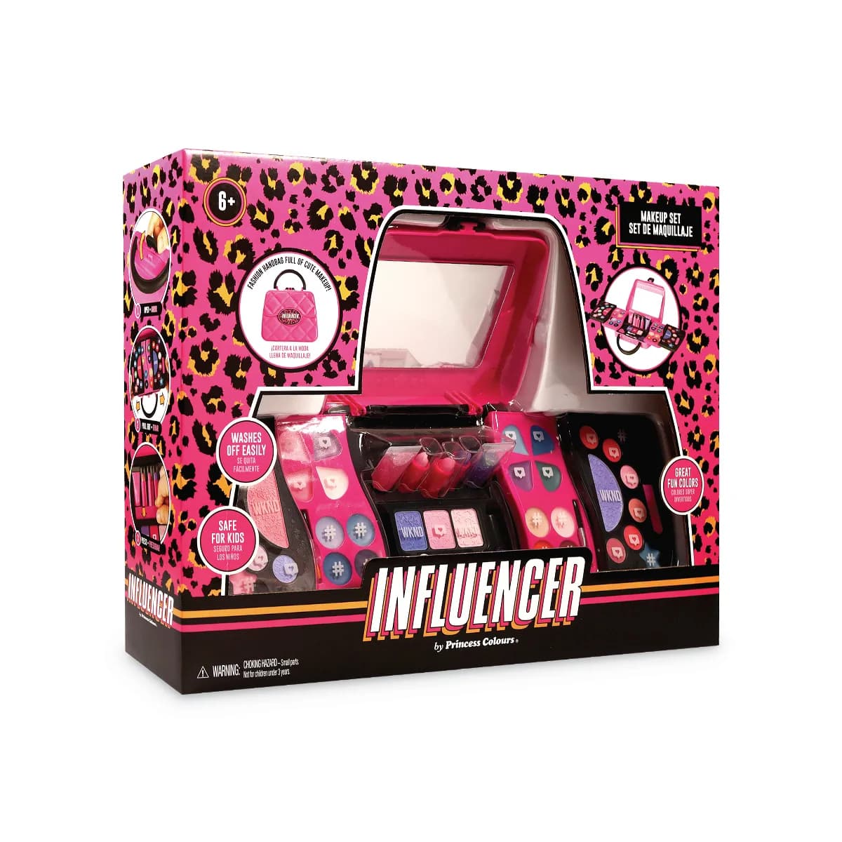 INFLUENCER - NUEVO!!! - CARTERA DESPLEGABLE 5 PISOS C/MAQUILLAJE EN CAJA VISOR